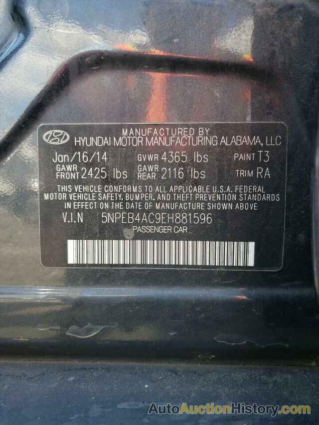 HYUNDAI SONATA GLS, 5NPEB4AC9EH881596