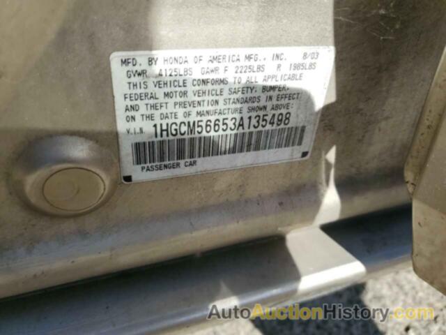 HONDA ACCORD EX, 1HGCM56653A135498