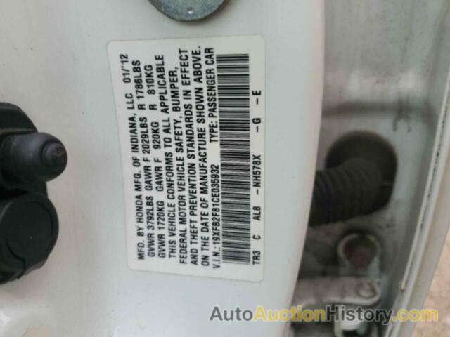 HONDA CIVIC EX, 19XFB2F81CE035932