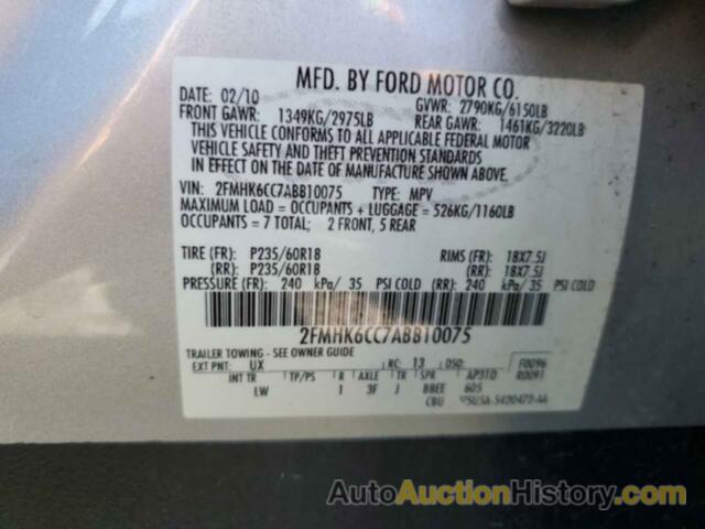 FORD FLEX SEL, 2FMHK6CC7ABB10075