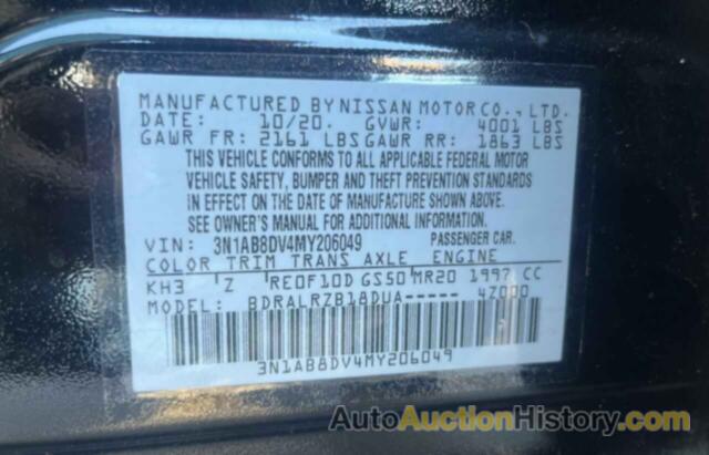 NISSAN SENTRA SR, 3N1AB8DV4MY206049