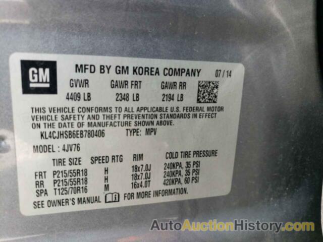 BUICK ENCORE PREMIUM, KL4CJHSB6EB780406