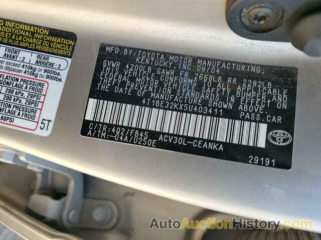 TOYOTA CAMRY LE, 4T1BE32KX5U403411