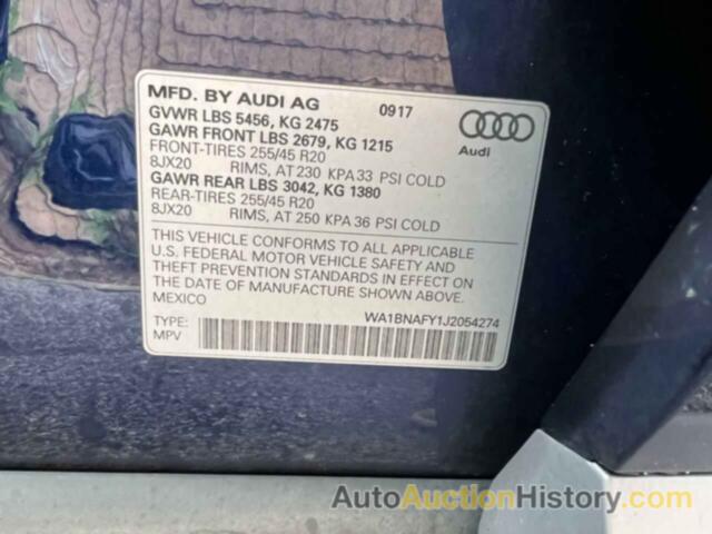 AUDI Q5 PREMIUM PLUS, WA1BNAFY1J2054274