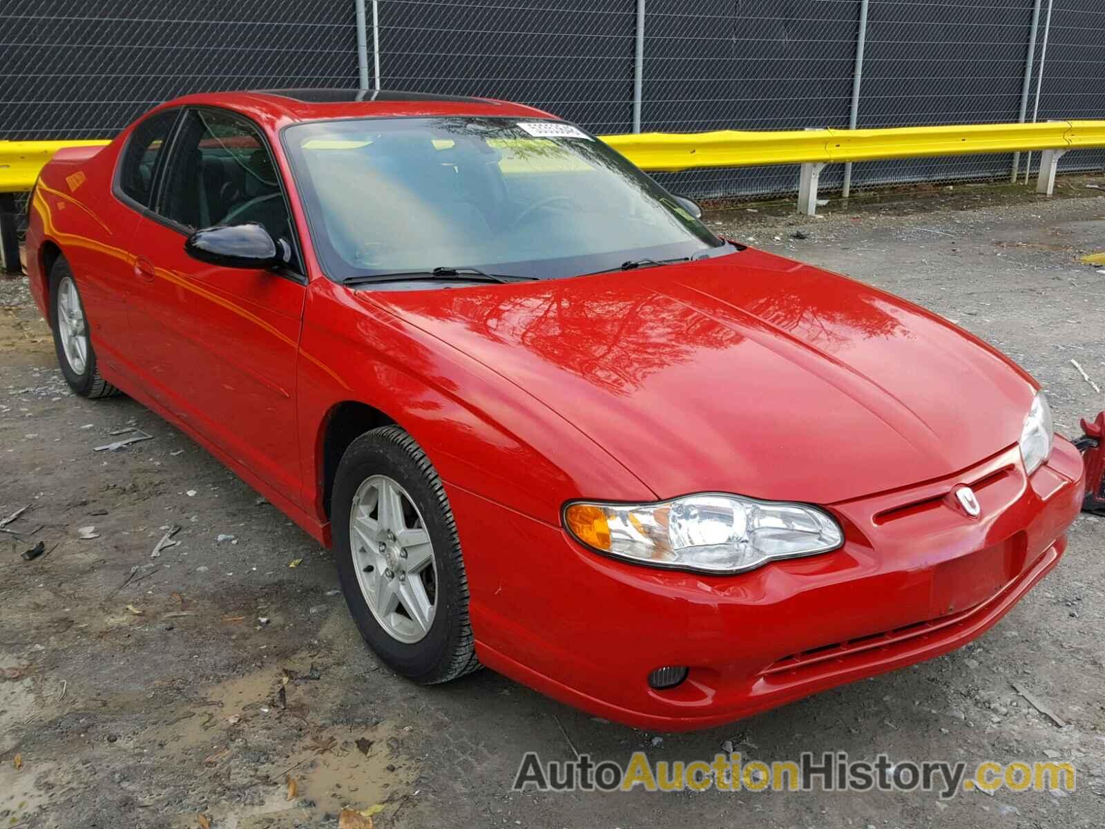 2004 CHEVROLET MONTE CARLO SS, 2G1WX12K949428907