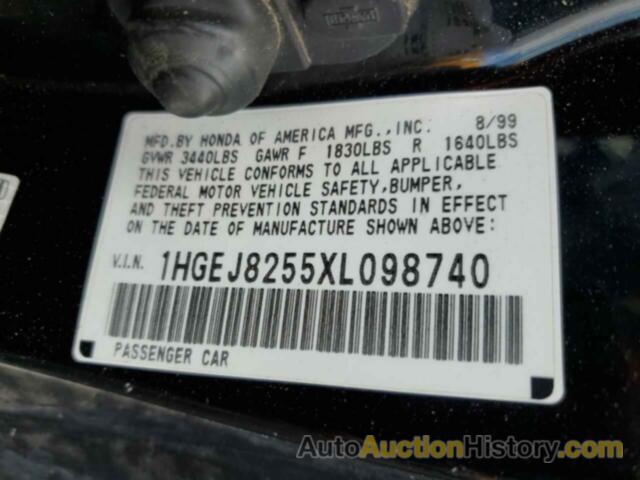 HONDA CIVIC EX, 1HGEJ8255XL098740