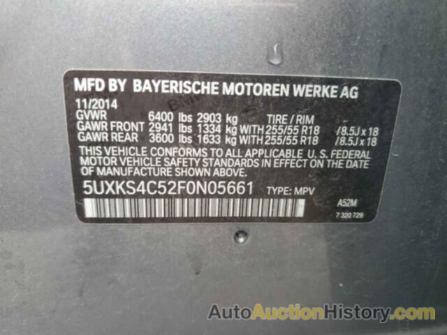BMW X5 XDRIVE35D, 5UXKS4C52F0N05661