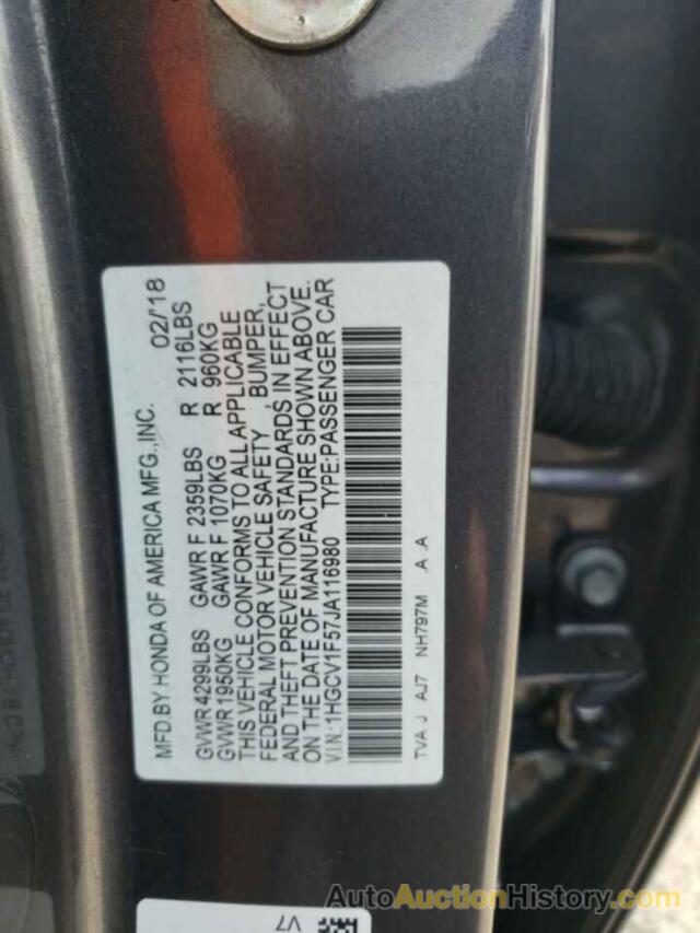 HONDA ACCORD EXL, 1HGCV1F57JA116980