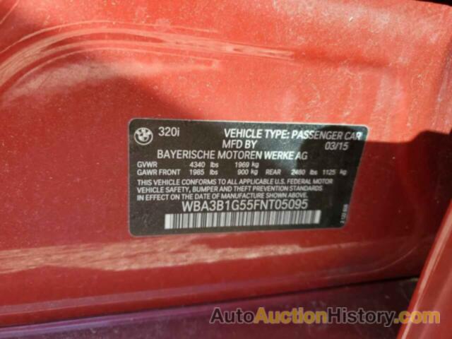 BMW 3 SERIES I, WBA3B1G55FNT05095