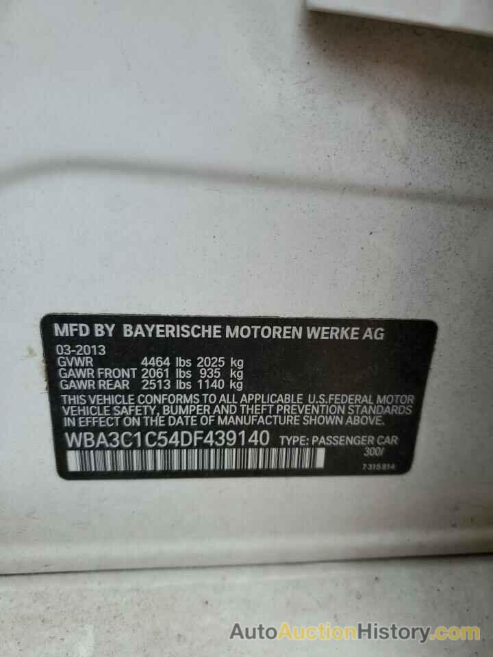 BMW 3 SERIES I SULEV, WBA3C1C54DF439140