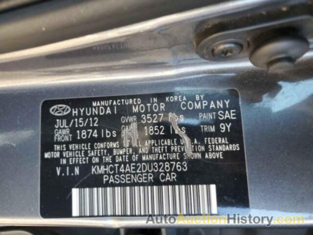 HYUNDAI ACCENT GLS, KMHCT4AE2DU328763