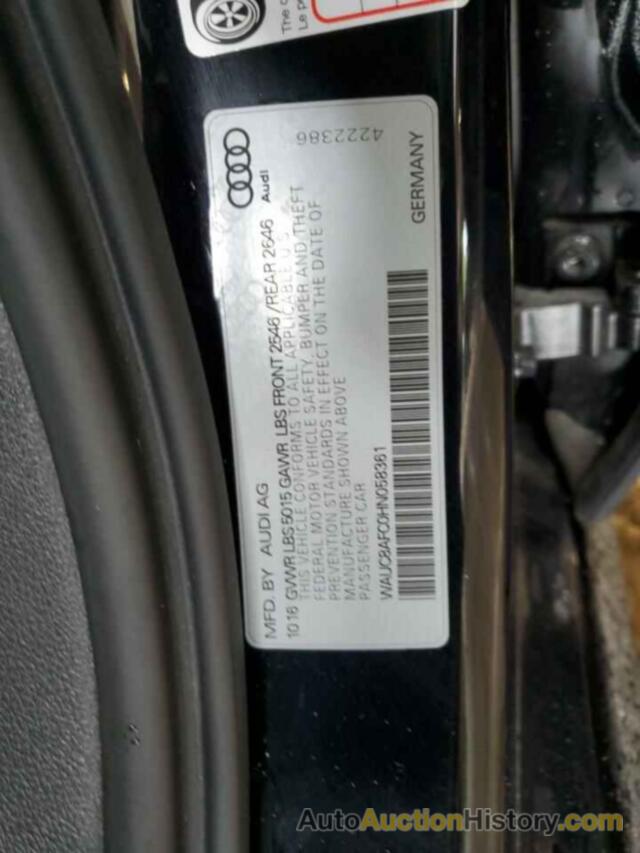 AUDI A6 PREMIUM, WAUC8AFC0HN058361