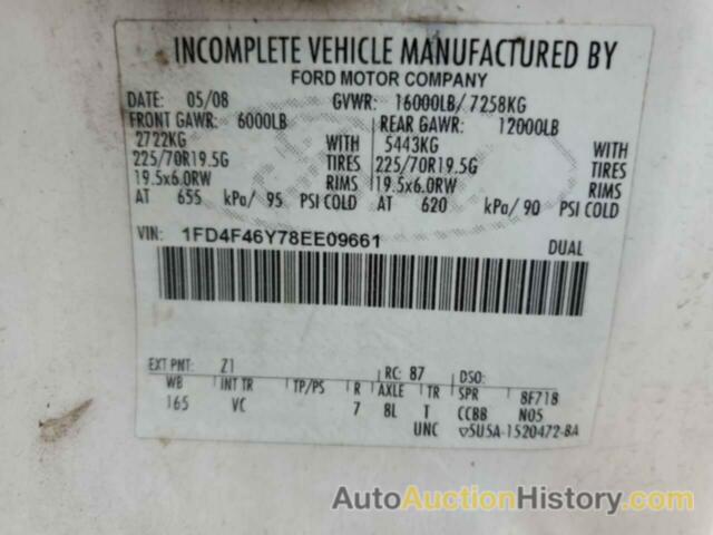 FORD F450 SUPER DUTY, 1FD4F46Y78EE09661