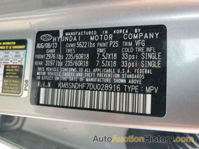 HYUNDAI SANTA FE GLS, KM8SNDHF7DU028916