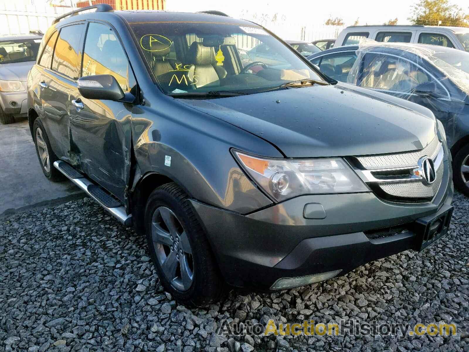 2008 ACURA MDX SPORT SPORT, 2HNYD28858H004723