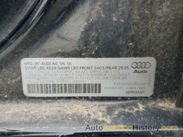 AUDI A4 PREMIUM PLUS, WAUHFAFL1AN067880