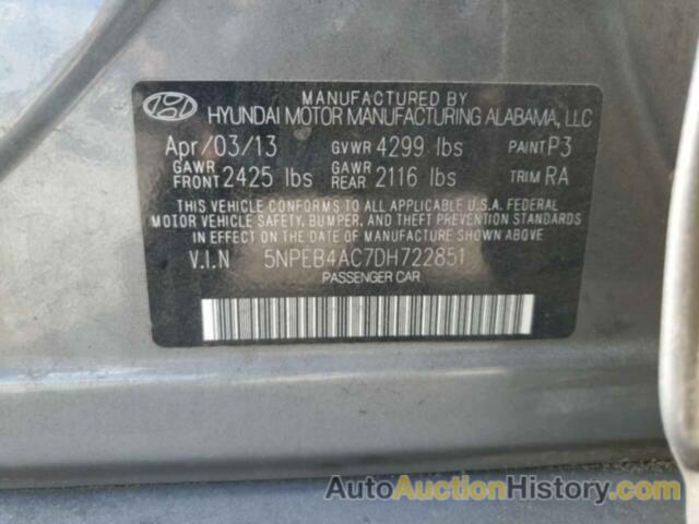 HYUNDAI SONATA GLS, 5NPEB4AC7DH722851