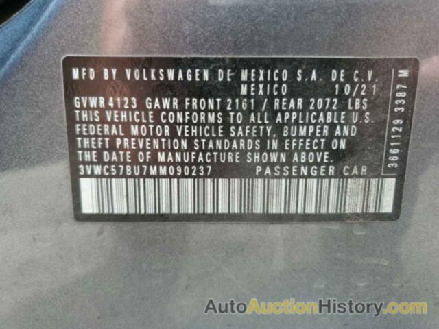 VOLKSWAGEN JETTA S, 3VWC57BU7MM090237