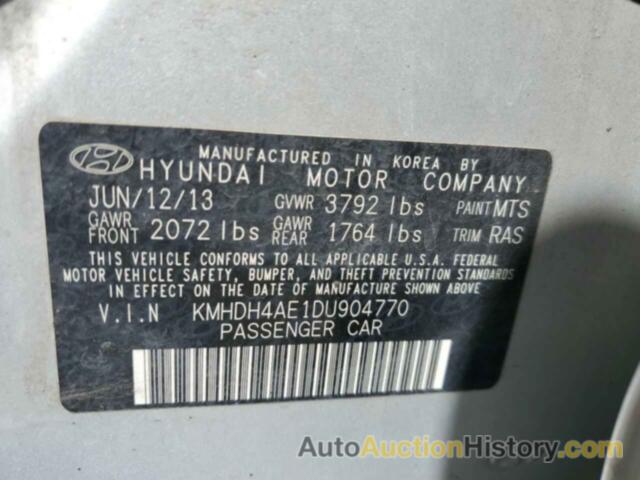 HYUNDAI ELANTRA GLS, KMHDH4AE1DU904770