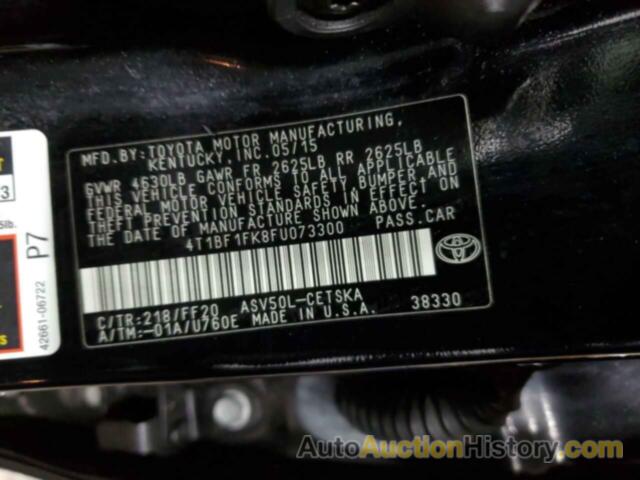 TOYOTA CAMRY LE, 4T1BF1FK8FU073300