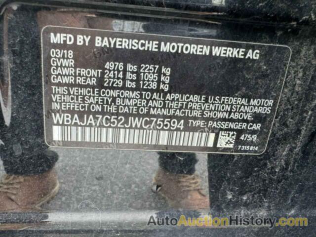 BMW 5 SERIES XI, WBAJA7C52JWC75594