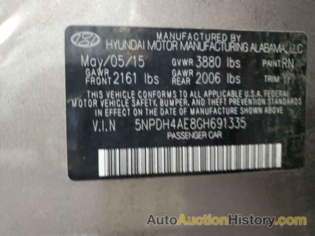 HYUNDAI ELANTRA SE, 5NPDH4AE8GH691335