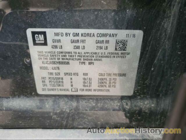 BUICK ENCORE PREFERRED, KL4CJASB2HB069586