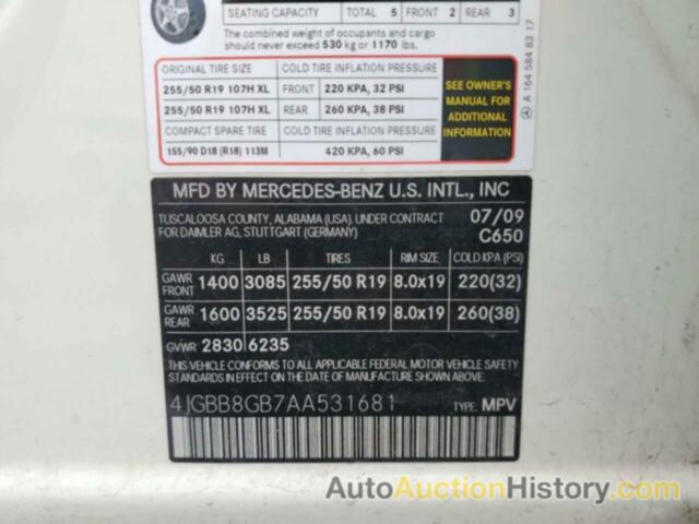 MERCEDES-BENZ M-CLASS 350 4MATIC, 4JGBB8GB7AA531681