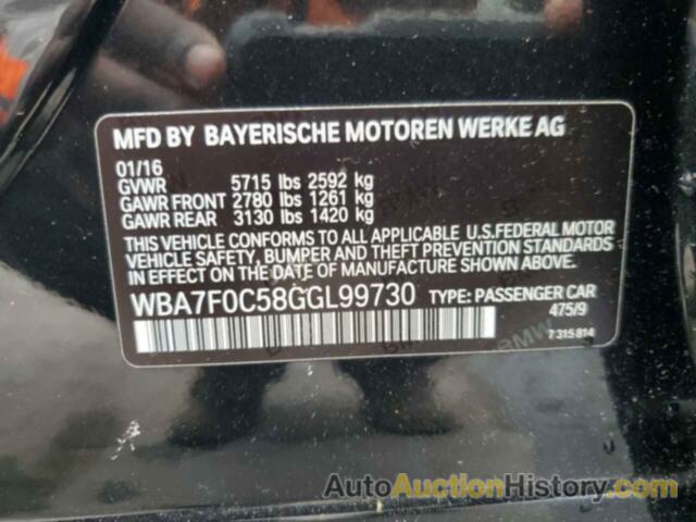 BMW 7 SERIES I, WBA7F0C58GGL99730