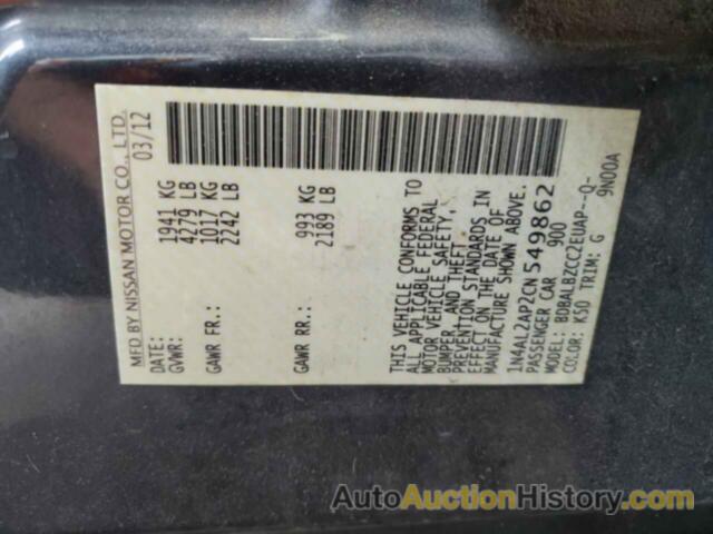 NISSAN ALTIMA BASE, 1N4AL2AP2CN549862