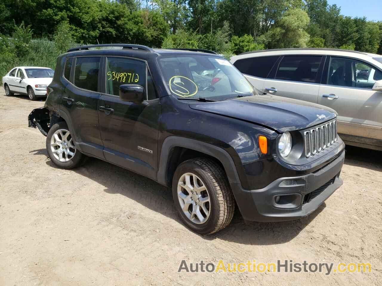 2016 JEEP RENEGADE LATITUDE, ZACCJBBTXGPE37991