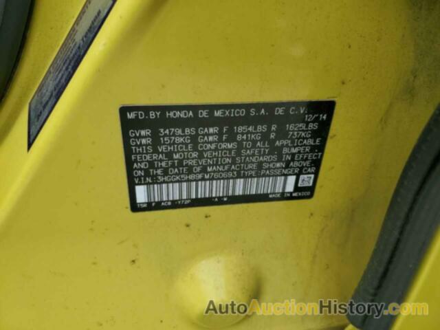 HONDA FIT EX, 3HGGK5H89FM760693