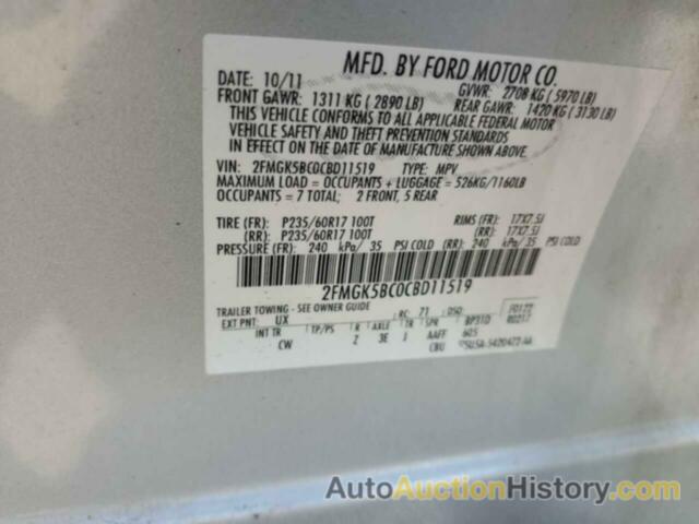 FORD FLEX SE, 2FMGK5BC0CBD11519