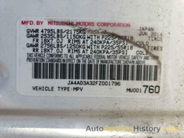 MITSUBISHI OUTLANDER SE, JA4AD3A32FZ001796