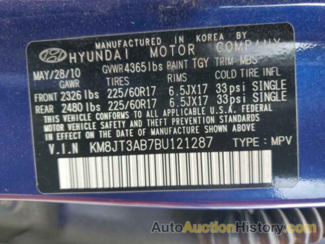 HYUNDAI TUCSON GL, KM8JT3AB7BU121287