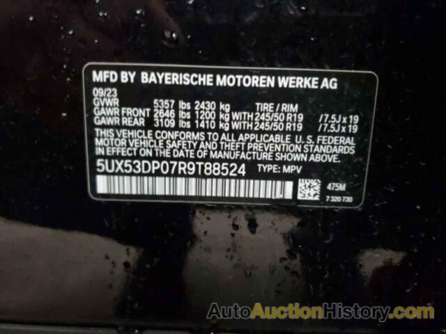 BMW X3 XDRIVE30I, 5UX53DP07R9T88524