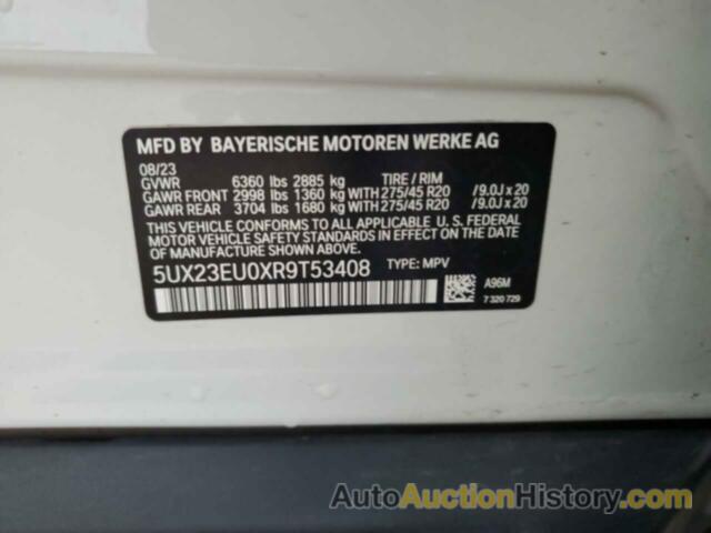 BMW X5 XDRIVE40I, 5UX23EU0XR9T53408
