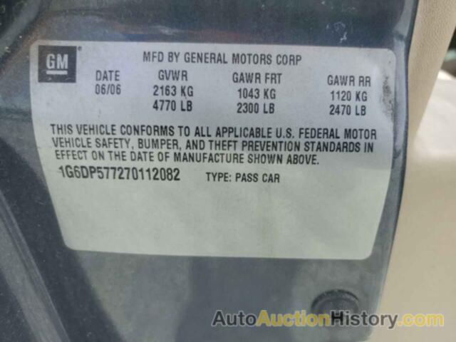 CADILLAC CTS HI FEATURE V6, 1G6DP577270112082