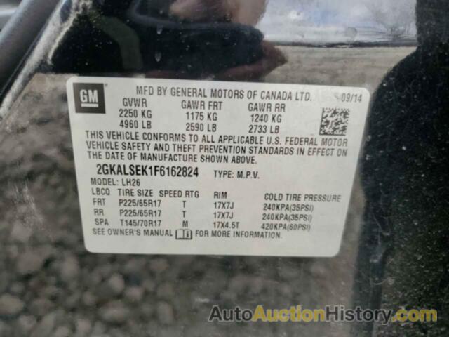 GMC TERRAIN SLT, 2GKALSEK1F6162824