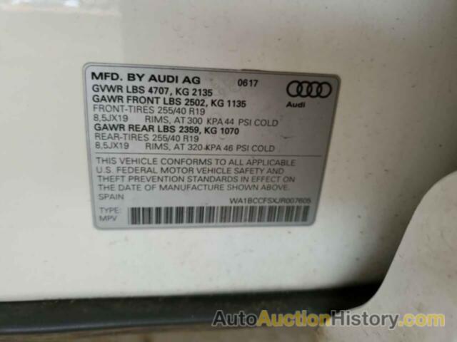 AUDI Q3 PREMIUM, WA1BCCFSXJR007605