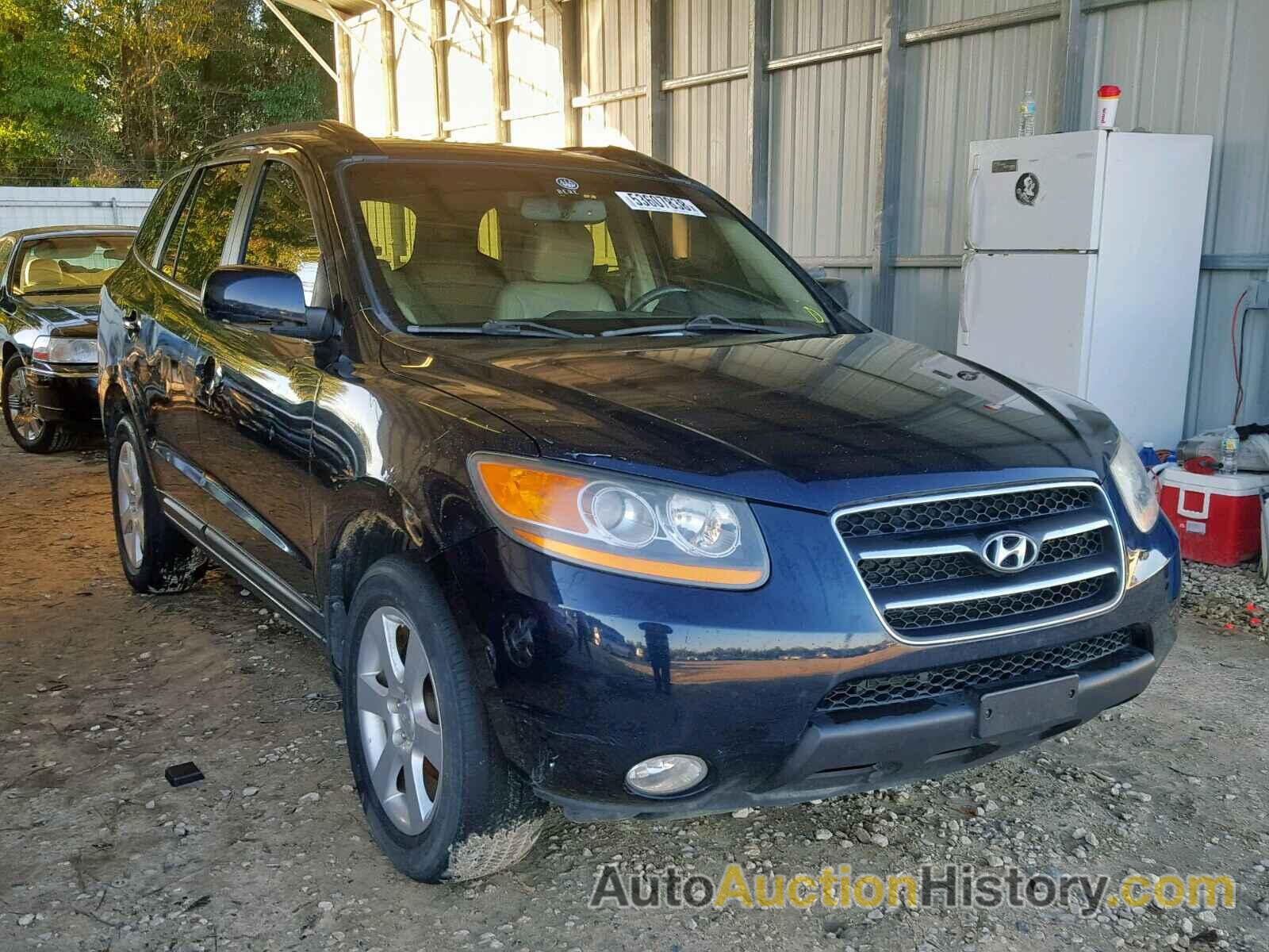 2008 HYUNDAI SANTA FE SE, 5NMSH13E98H220599