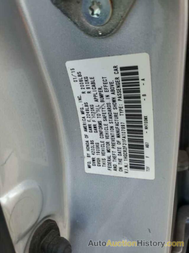 HONDA ACCORD LX, 1HGCR2F31FA107997