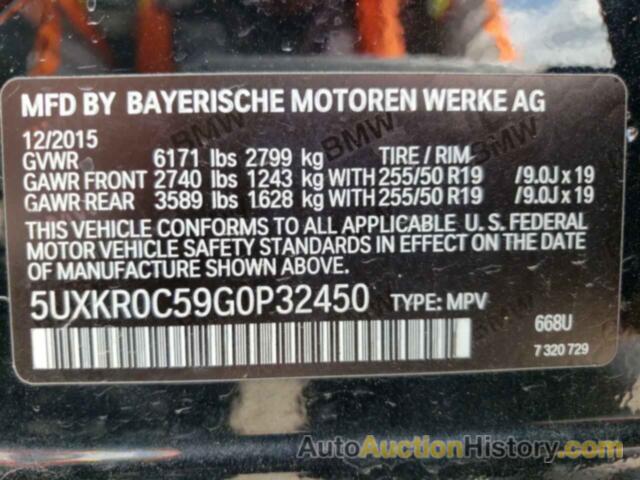 BMW X5 XDRIVE35I, 5UXKR0C59G0P32450