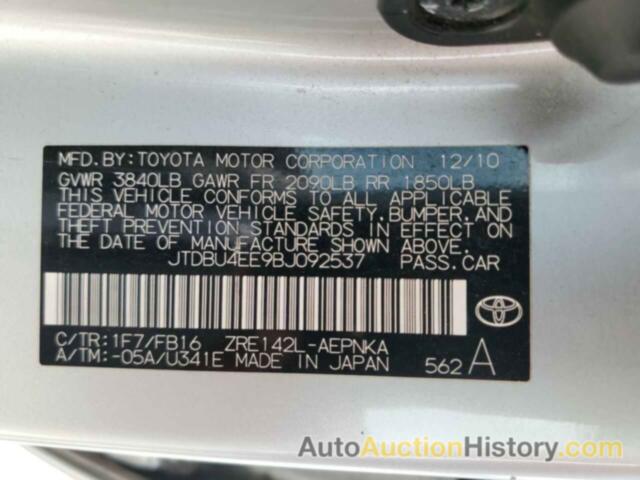 TOYOTA COROLLA BASE, JTDBU4EE9BJ092537