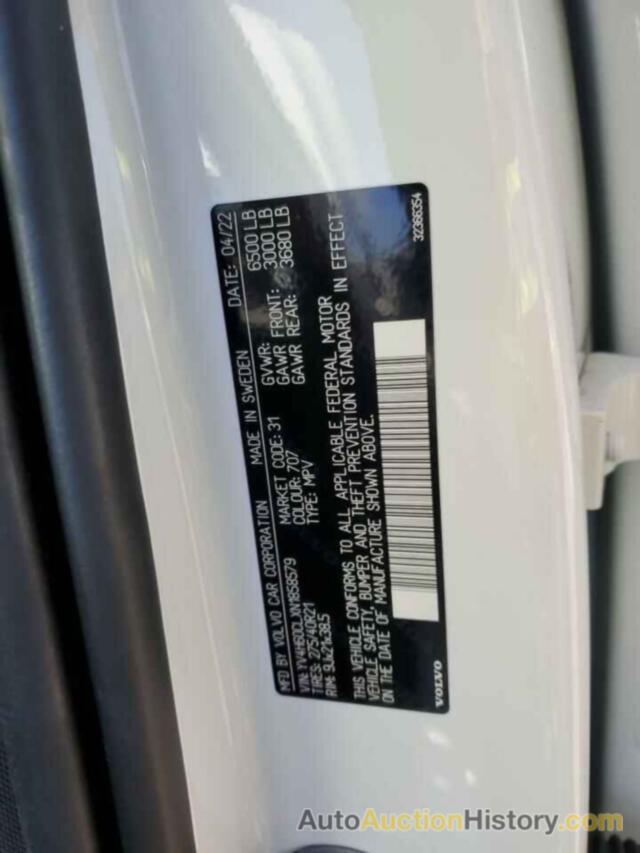 VOLVO XC90 T8 RE T8 RECHARGE INSCRIPTION, YV4H60CLXN1858579