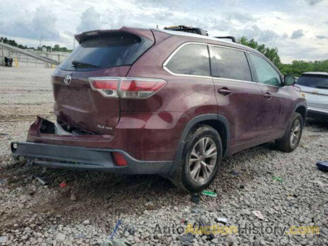 TOYOTA HIGHLANDER XLE, 5TDJKRFH7FS210424