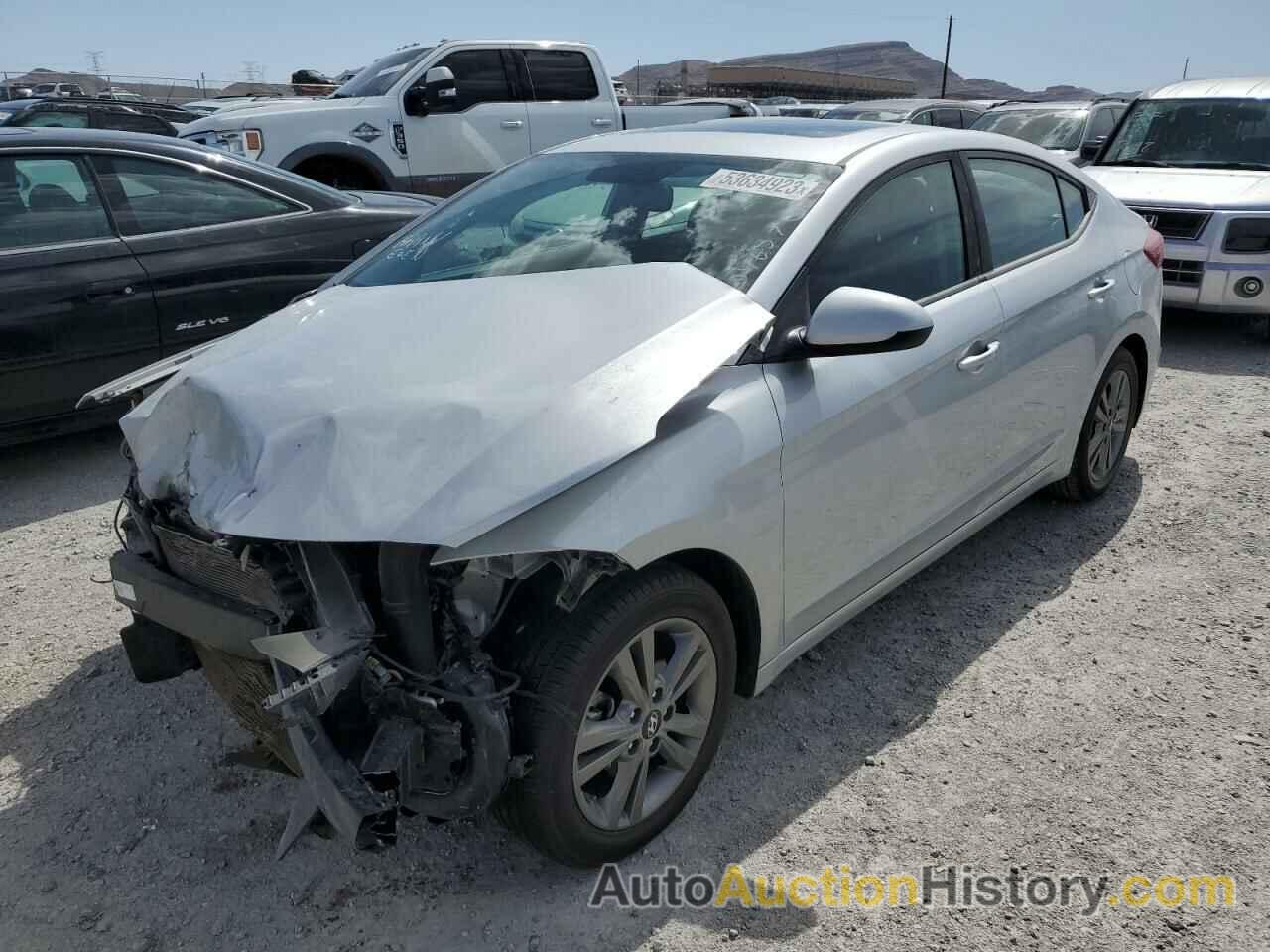 HYUNDAI ELANTRA SEL, 5NPD84LF2JH317347