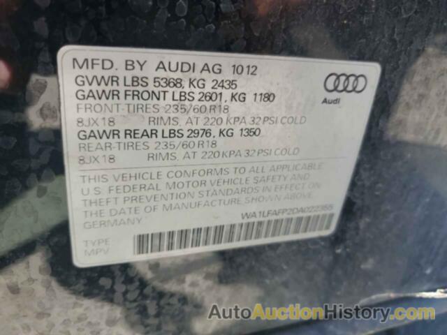 AUDI Q5 PREMIUM PLUS, WA1LFAFP2DA022355