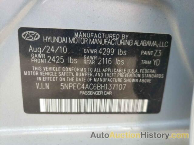 HYUNDAI SONATA SE, 5NPEC4AC6BH137107