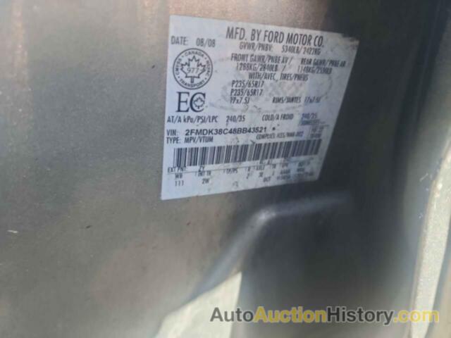 FORD EDGE SEL, 2FMDK38C48BB43521